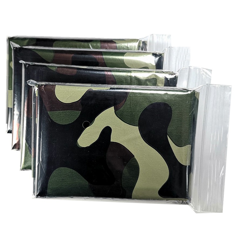 Camping Rain Poncho - 1pcs Emergency Thermal Blanket Folding Waterproof