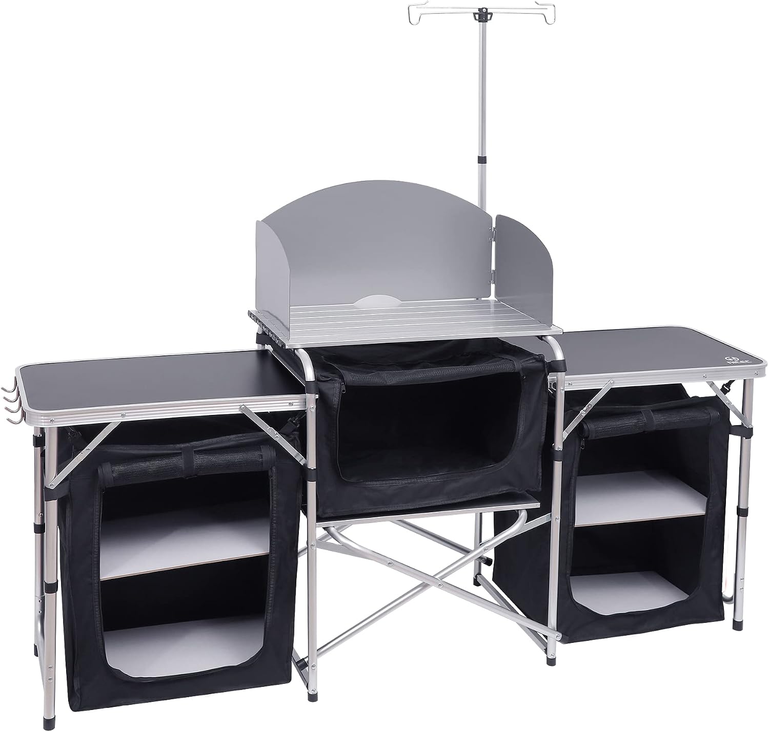 Outdoor Camping Kitchen Setup - Folding Camping Kitchen Table Cook Station