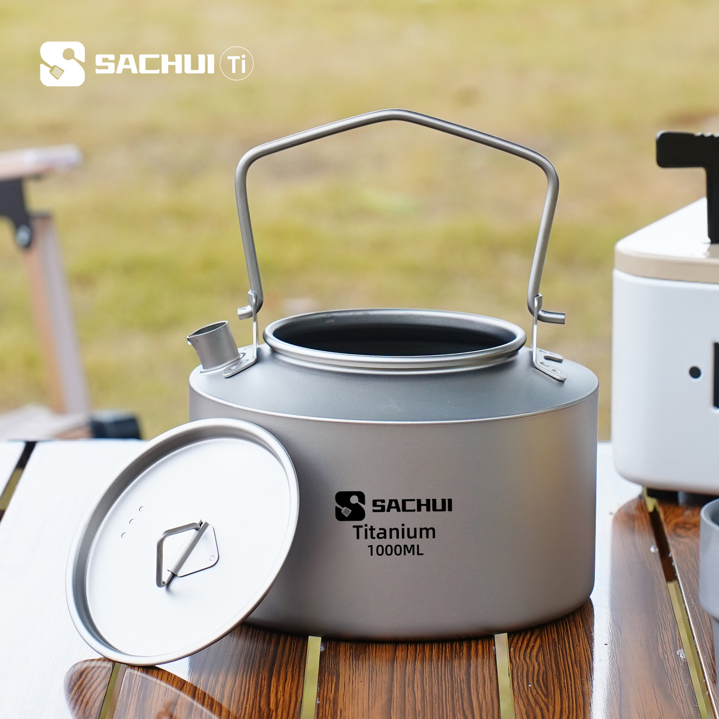 Outdoor Camping Essentials - 1000ML Pure Titanium Kettle Outdoor Ultralight
