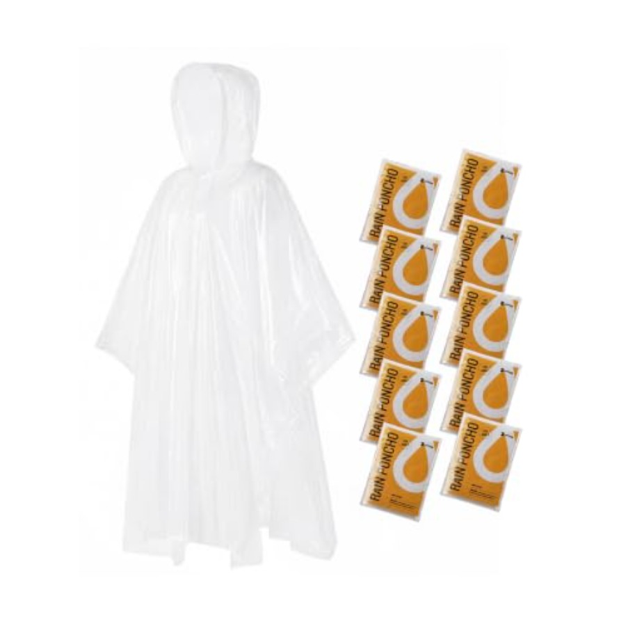 Camping Rain Poncho - Disposable Rain Ponchos for Adults, 4