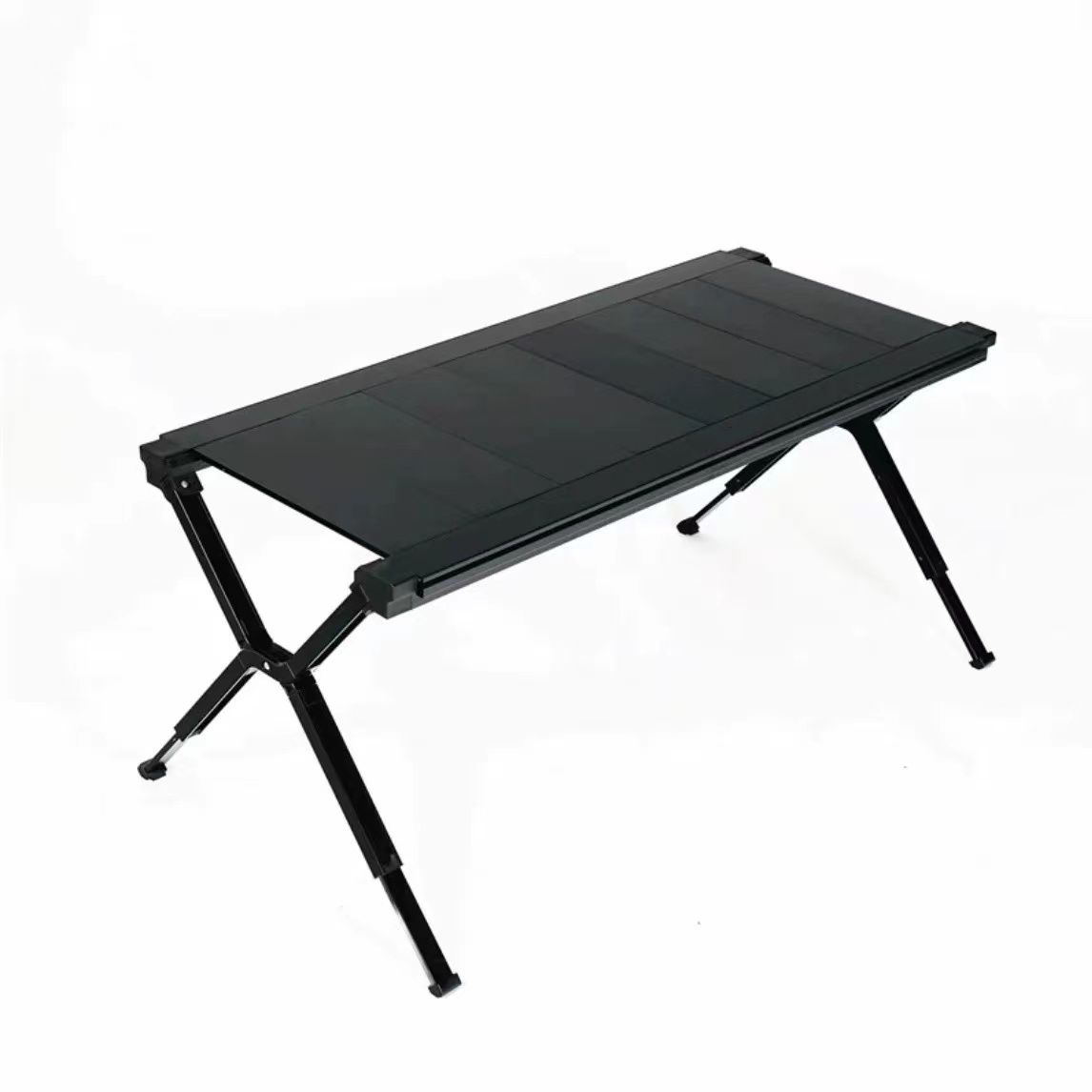 Outdoor Camping Kitchen Setup - Modern Portable Aluminum Alloy Folding Roll-Up
