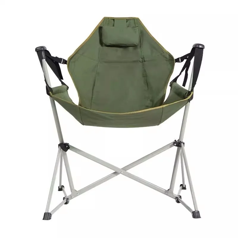 Outdoor Camping Rocking Chair - 2026 Portable Outdoor Folding Solid Wood