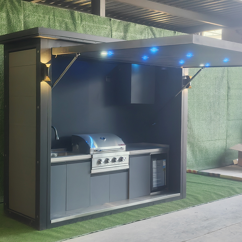 Outdoor Camping Kitchen Setup - Portable Outdoor Kitchen Pod Waterproof All