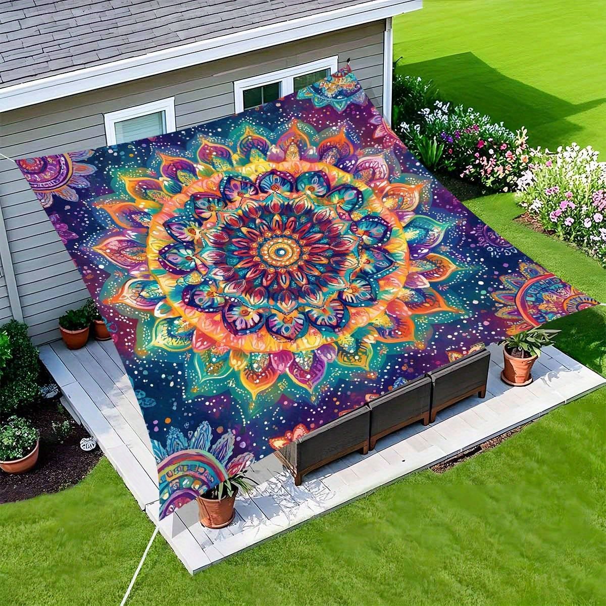 Color Flower Camping Sunshade  - Outdoor Camping Tarp review and price