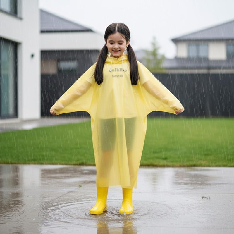 Disposable Raincoat for Kids E - Camping Rain Poncho review and price
