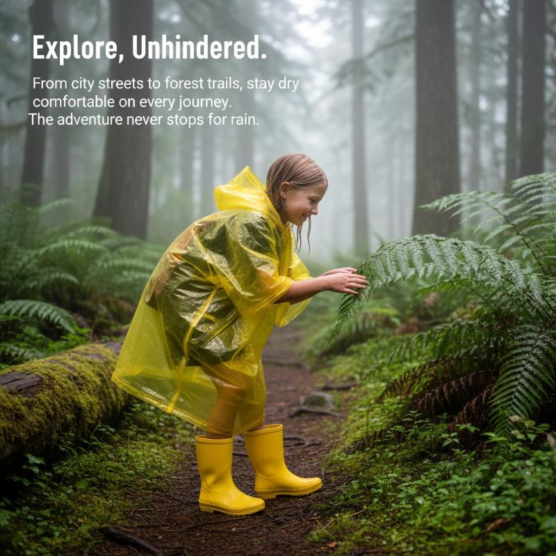 Disposable Raincoat for Kids E - Camping Rain Poncho review and price