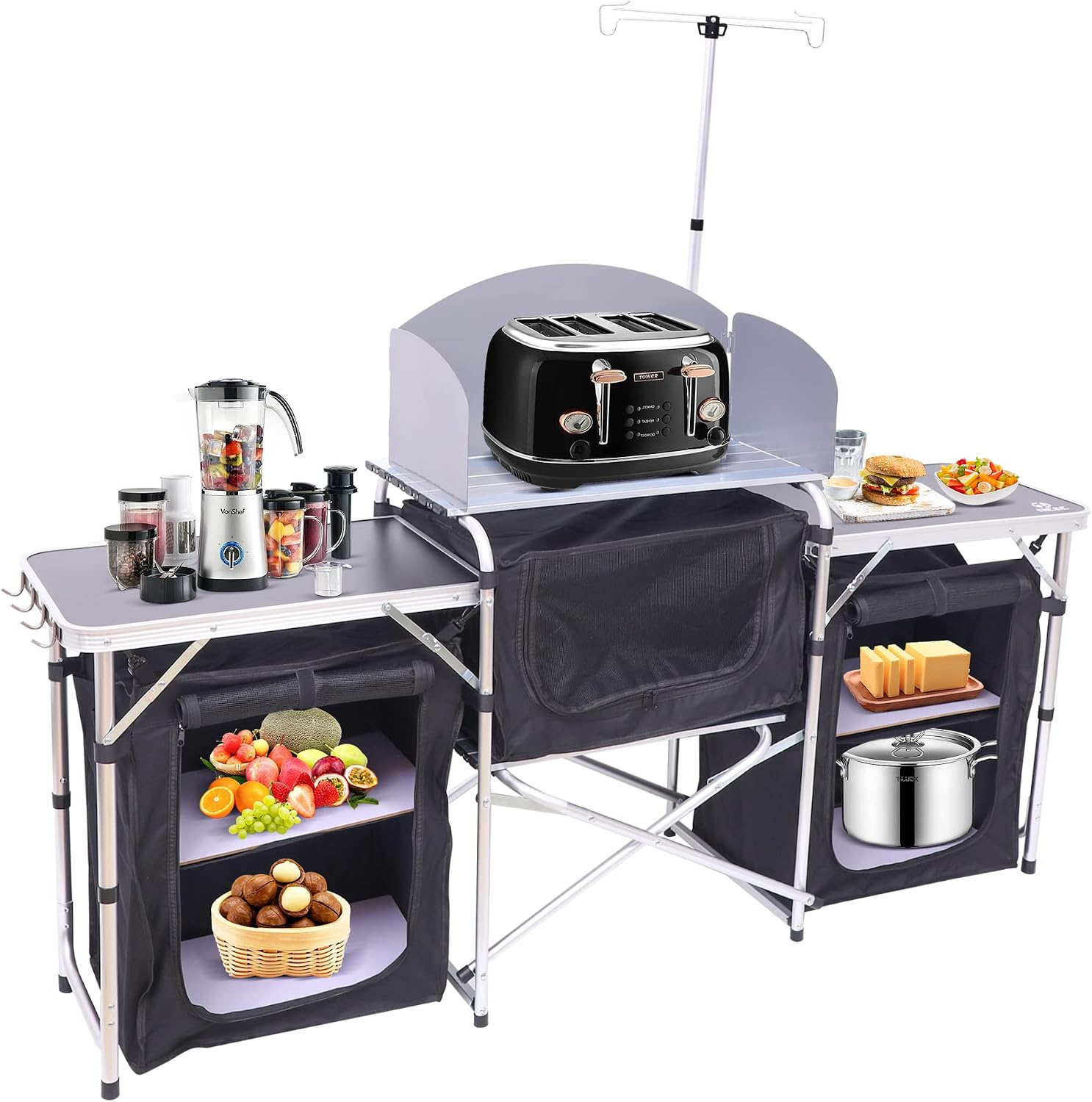 Folding Camping Kitchen Table  - Outdoor Camping Kitchen Setup review and price