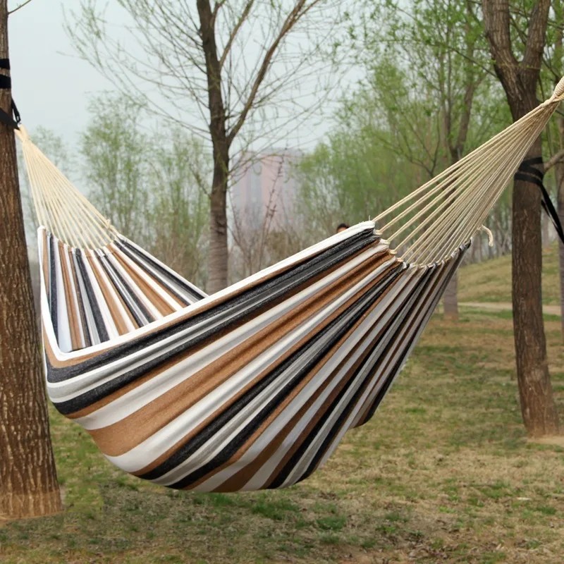 Canvas No Wooden Stick Hammock - Outdoor Indoor Camping review and price