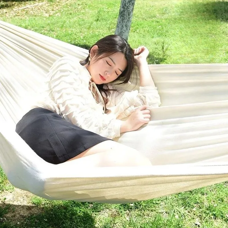 Canvas No Wooden Stick Hammock - Outdoor Indoor Camping review and price