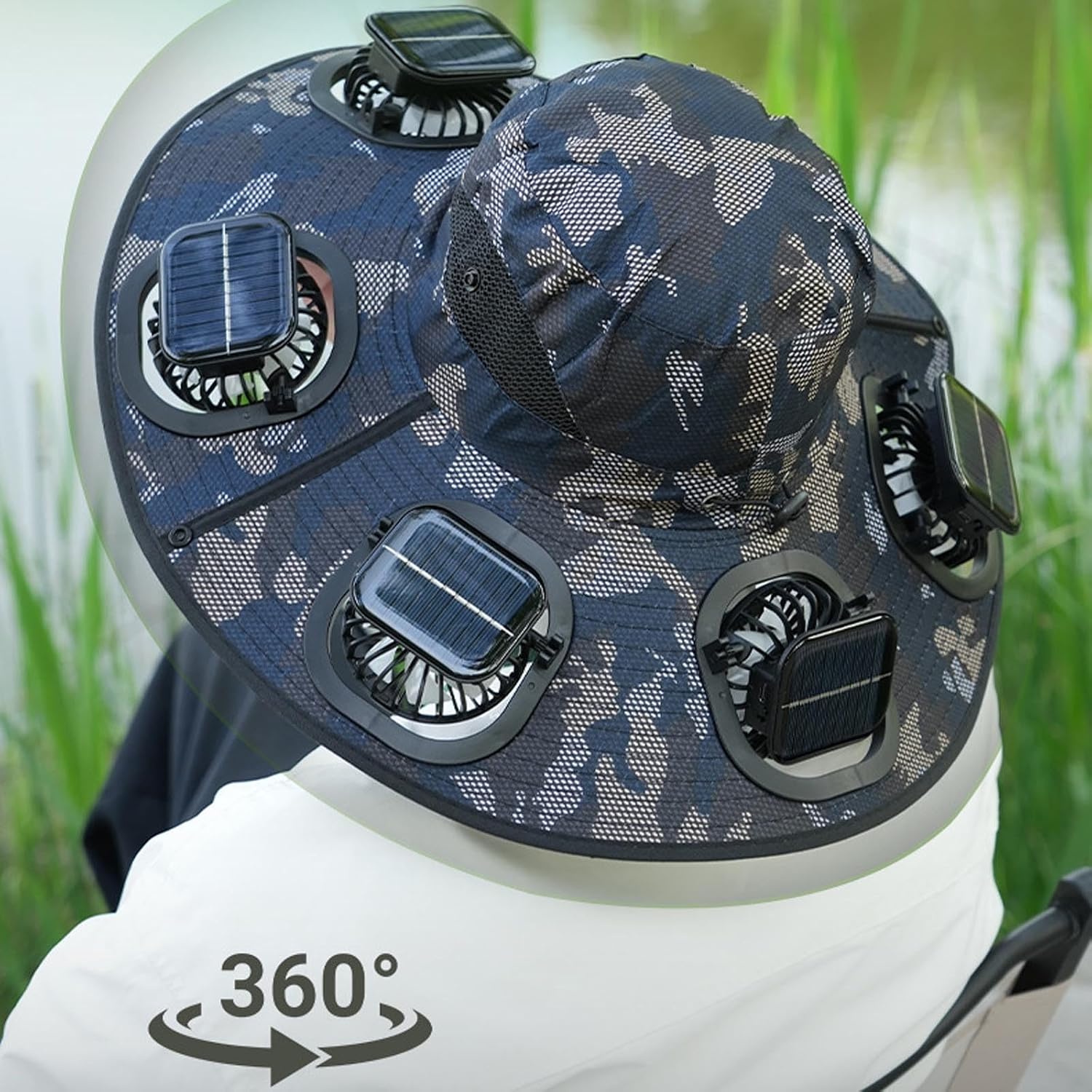 Hot 6 Fans Solar Fan Hat Breat - Outdoor Camping Fans review and price