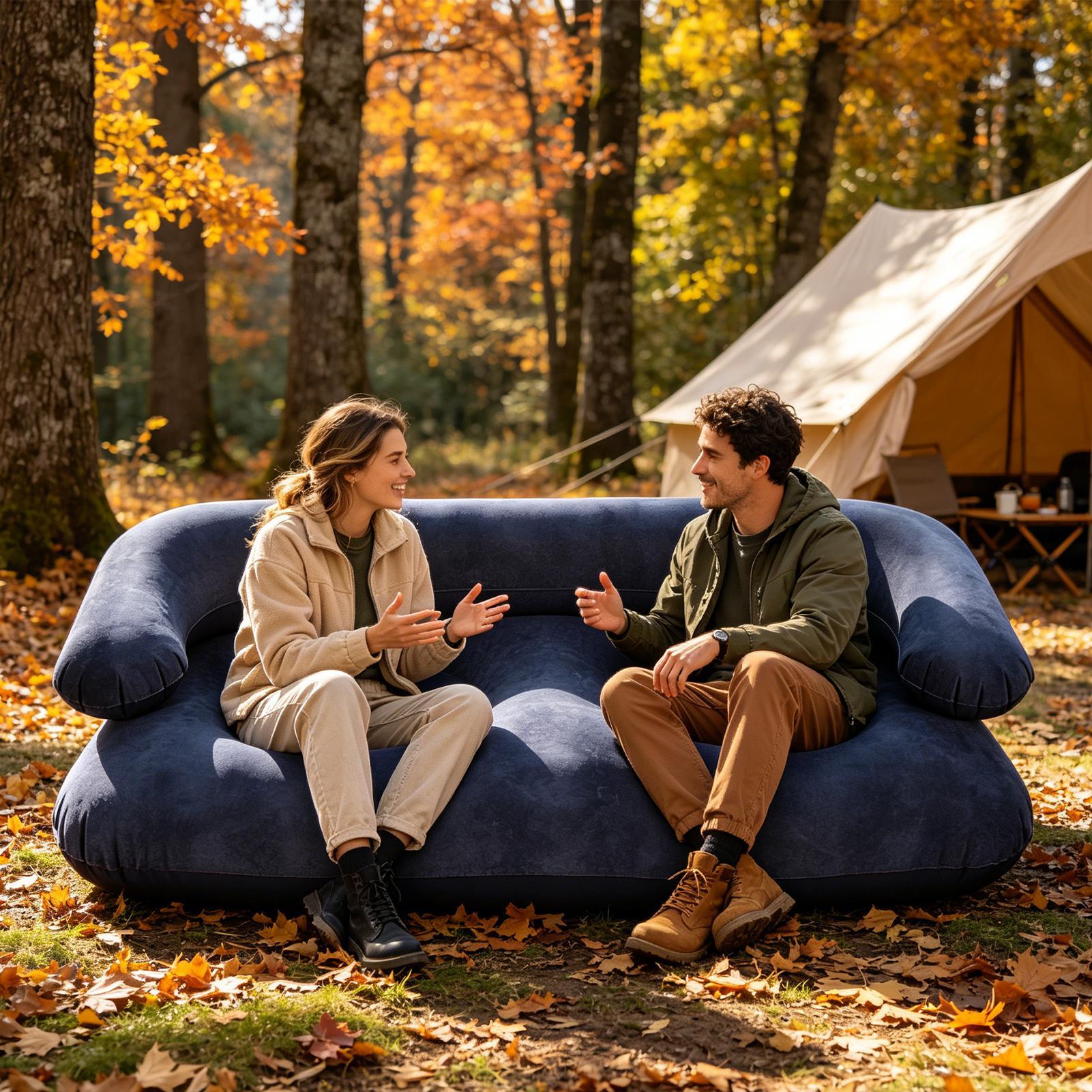 Double Inflatable Air Sofa Two - Outdoor Indoor Camping review and price