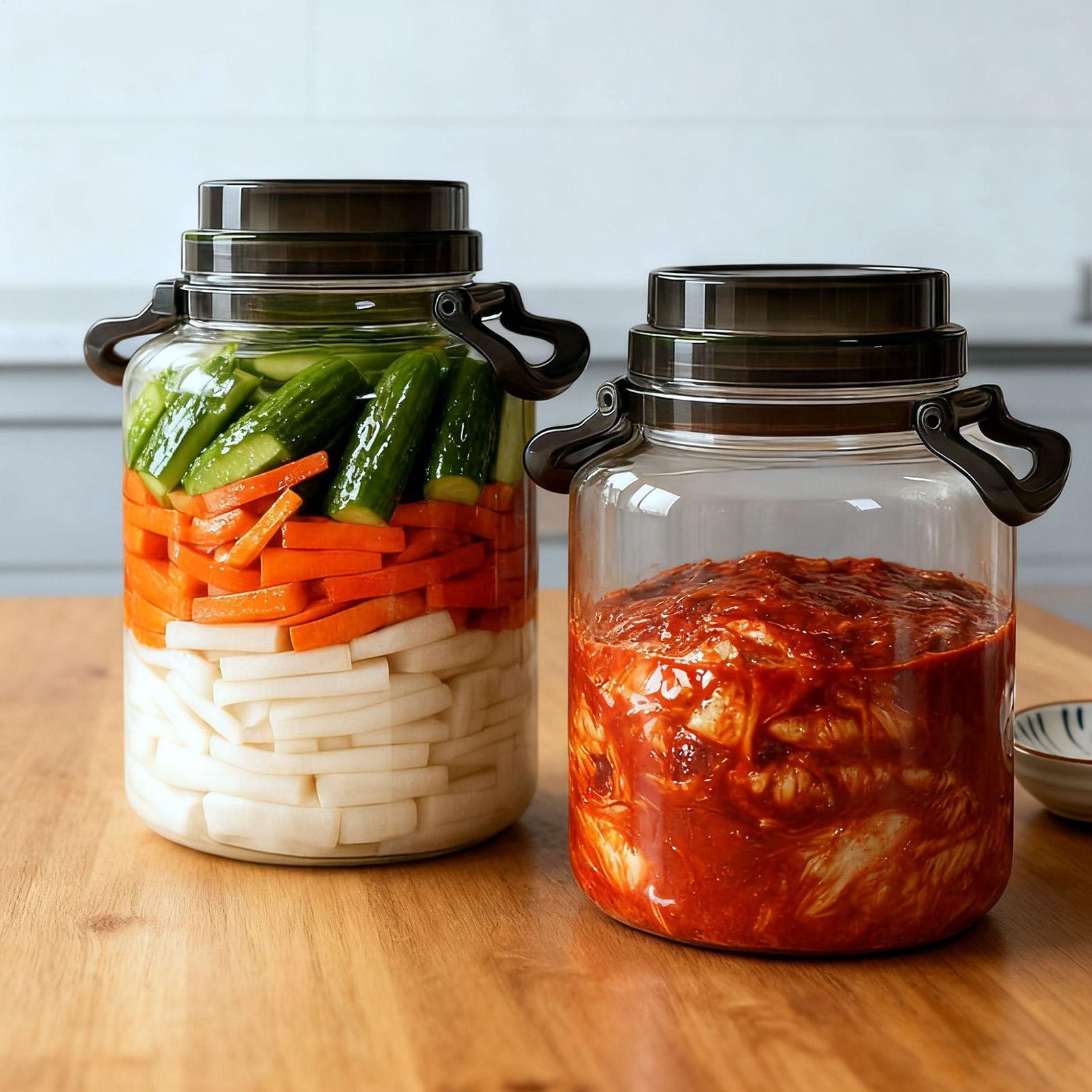 5L Pickle Jars with Lids Press - Bear Canister review and price