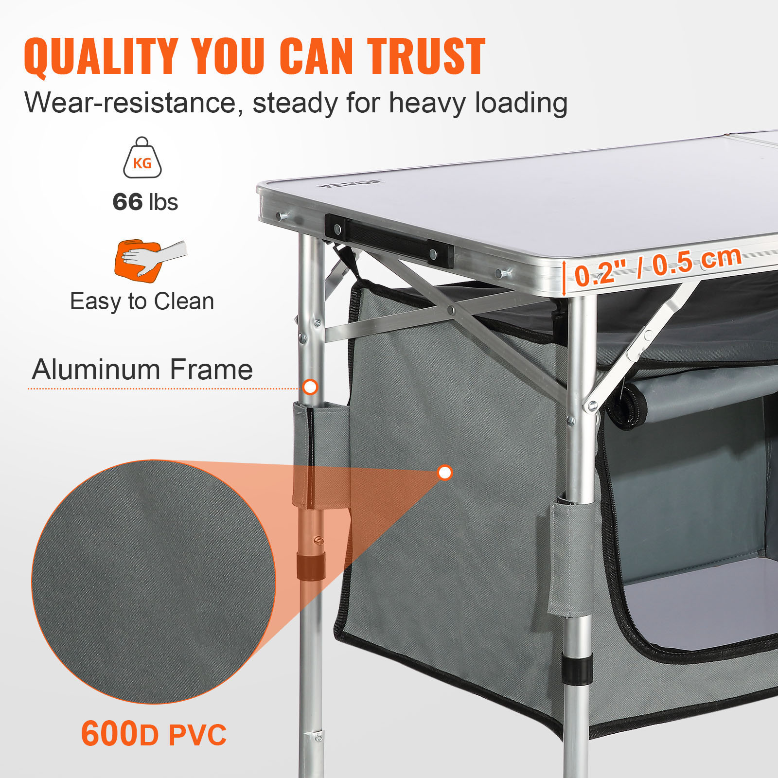 SucceBuy Camping Kitchen Table - Outdoor Camping Kitchen Setup review and price
