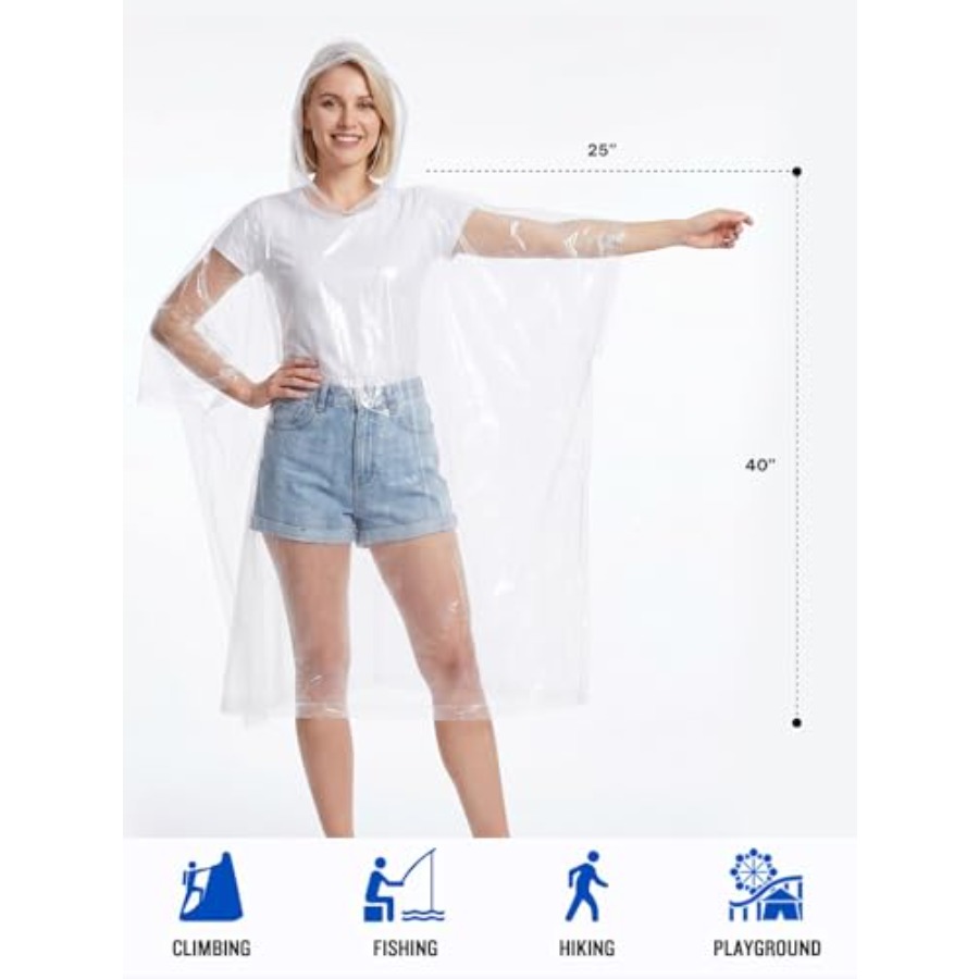 Disposable Rain Ponchos for Ad - Camping Rain Poncho review and price