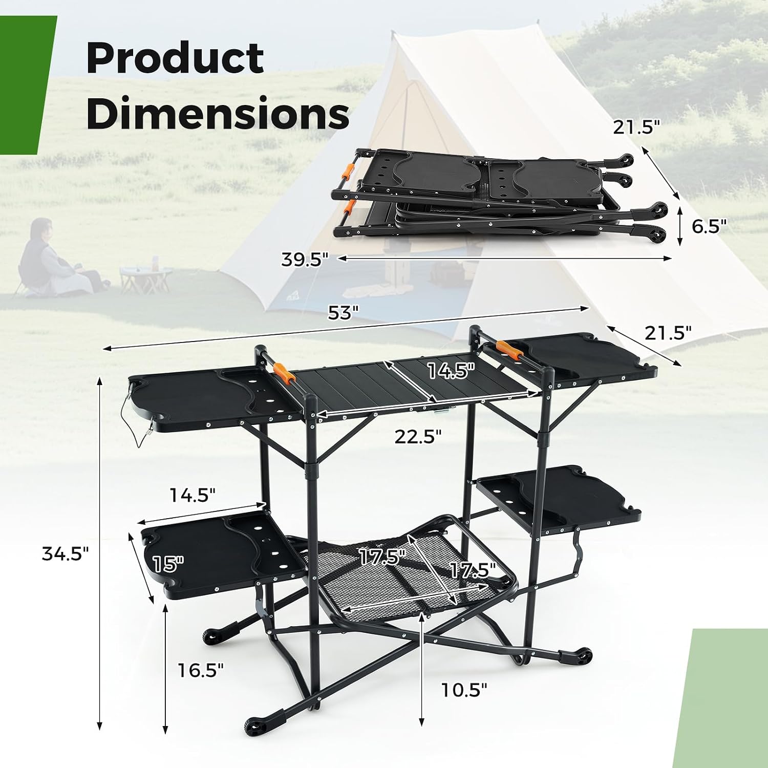 Portable Outdoor Folding Cooki - Outdoor Camping Kitchen Setup review and price