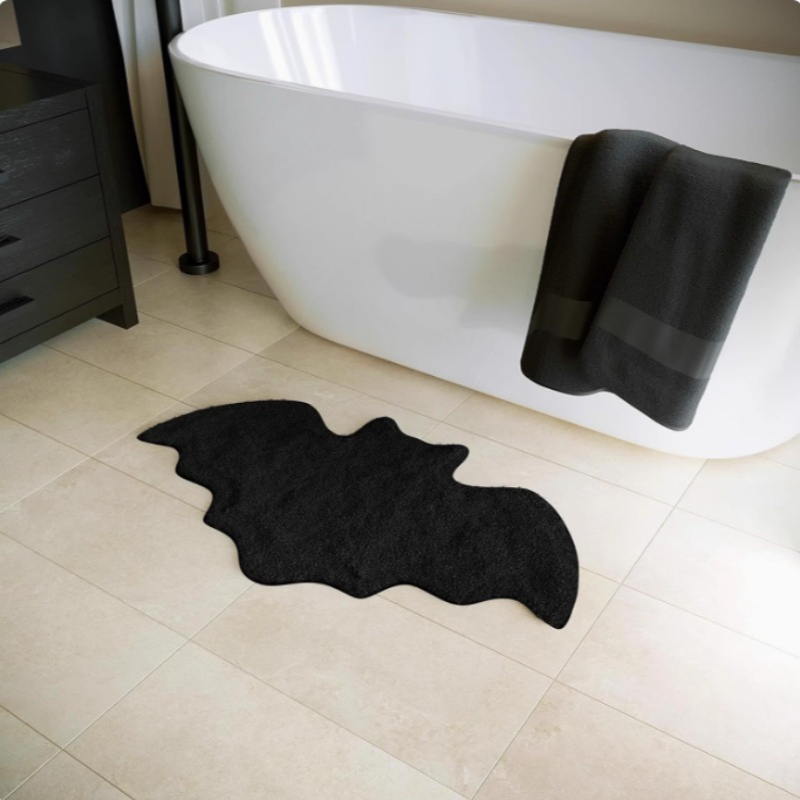 Black Halloween Bat Rug Non Sl - Outdoor Camping Kitchen Setup review and price