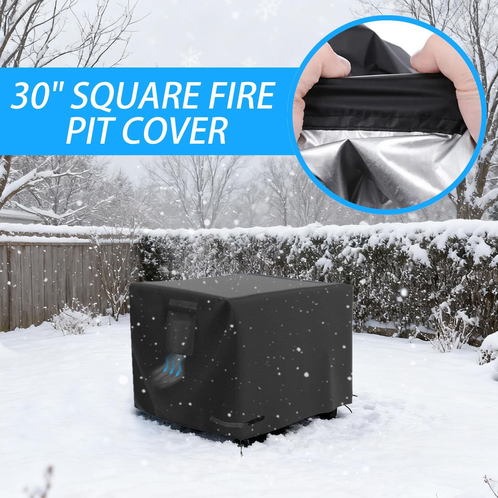 Fire Pit Cover Square 30 Inch  - Outdoor Indoor Camping review and price