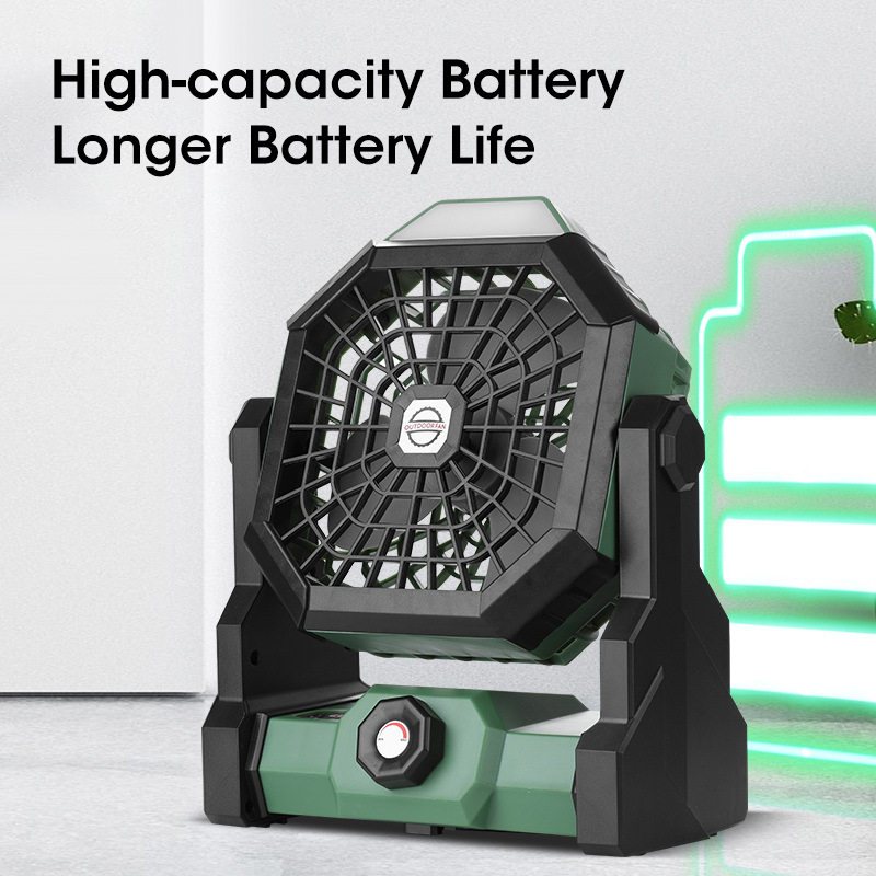 10000mAh Camping Fan with LED  - Outdoor Camping Fans review and price
