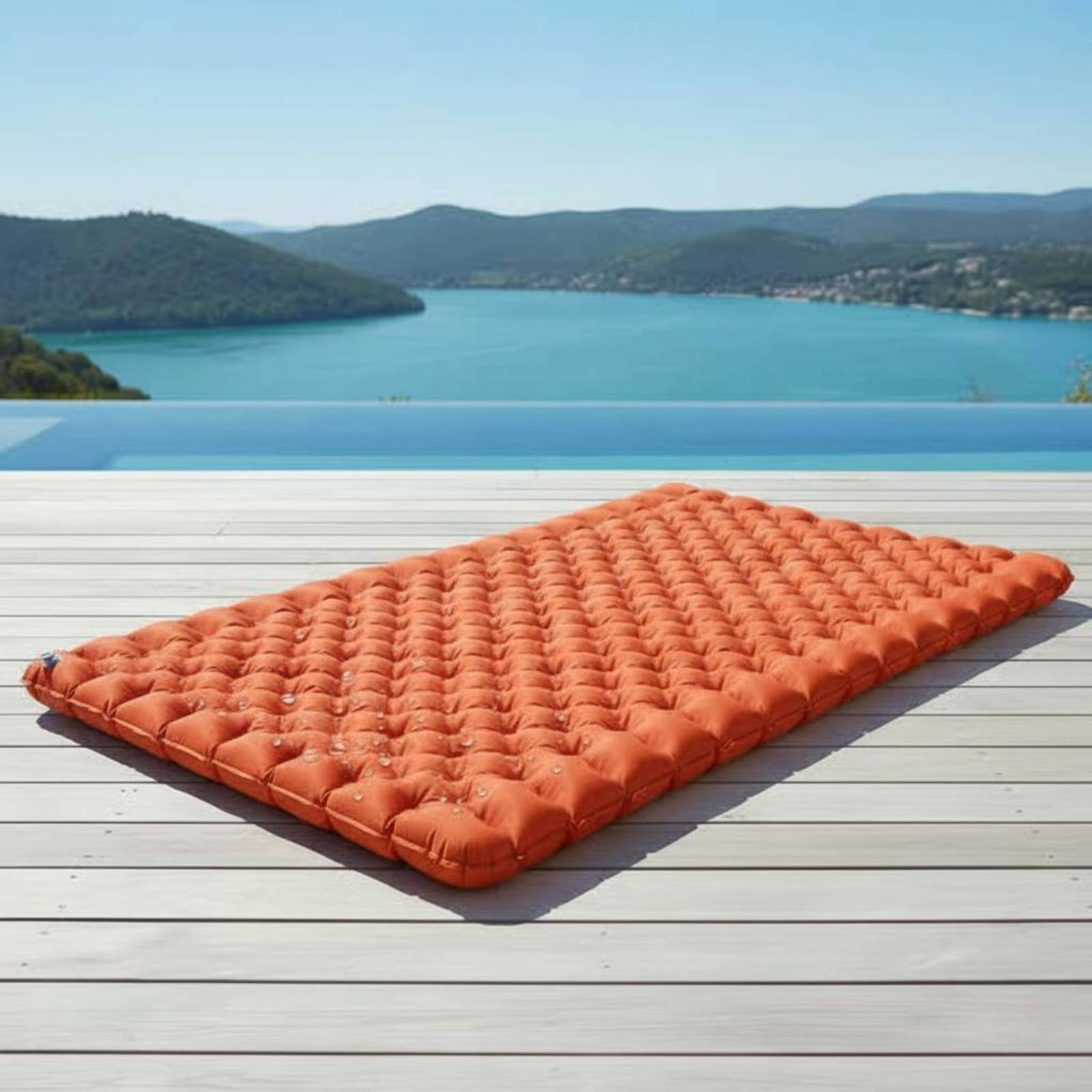 Inflatable Camping Mat Nylon T - Outdoor Camping Mat Waterproof review and price