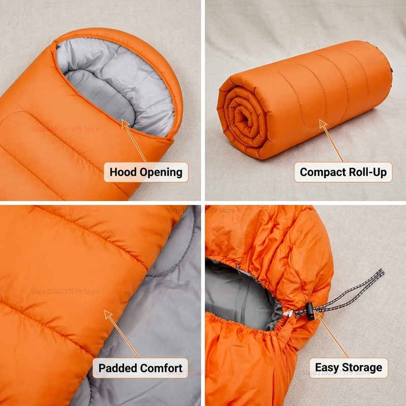 Camping sleeping bag light 4 s - Outdoor Camping In Winter review and price