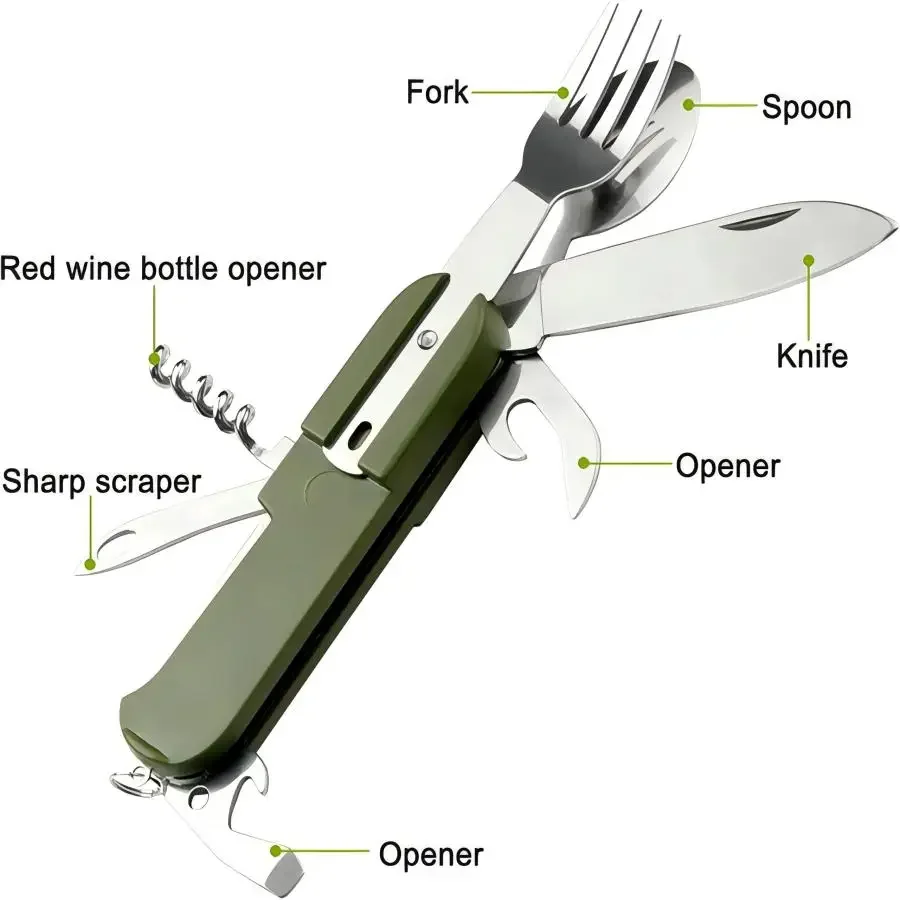 Camping Gear 5-in-1 Stainless  - Outdoor Camping World review and price