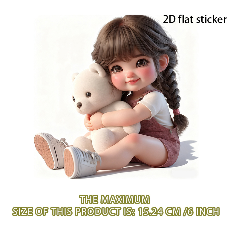 1Pc Cute Braid Girl Hugging Wh - Bear Canister review and price