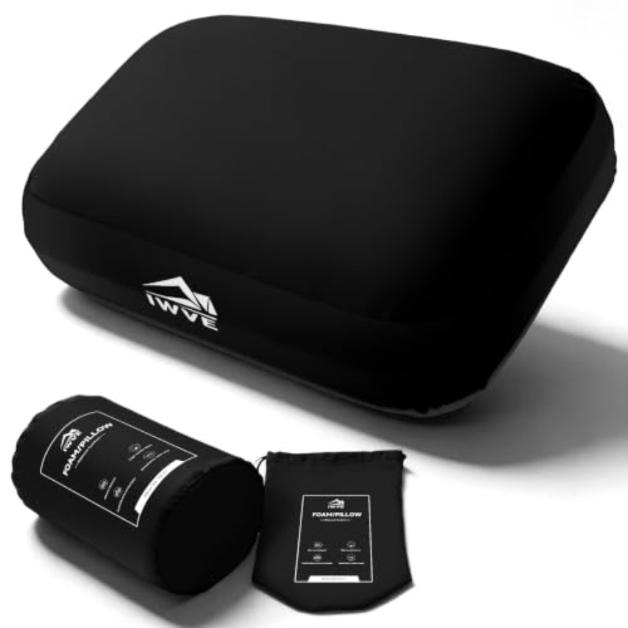 Thick Camping Memory Foam Pill - Camp Pillow Compressible review and price
