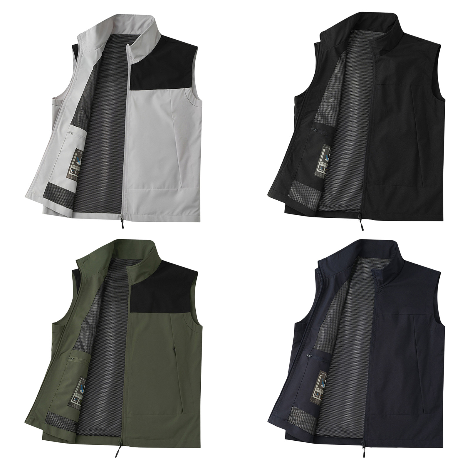 #M-5XL Men Golf Vest Stand Col - Outdoor Camping In Winter review and price