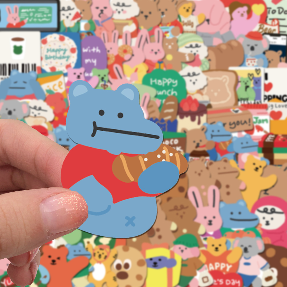 100/200pcs Cute Korean Bear St - Bear Canister review and price
