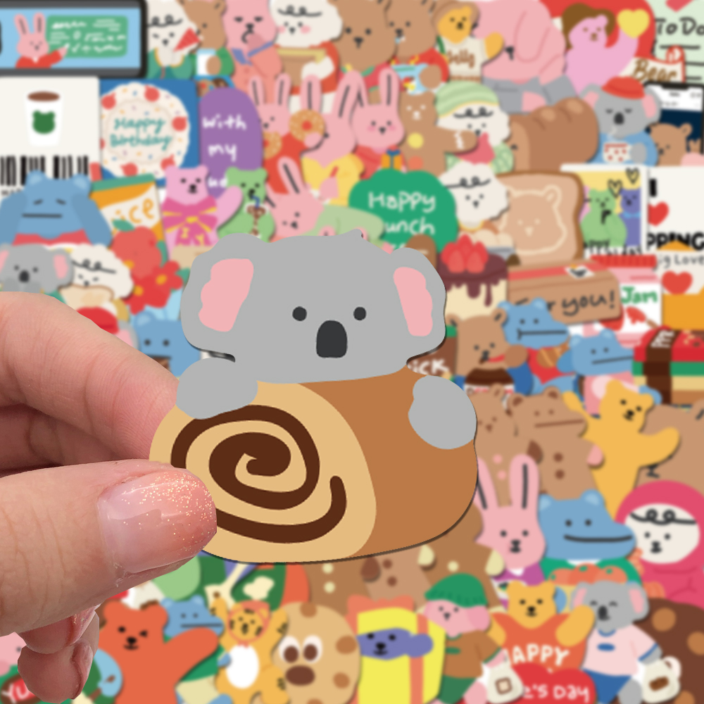 100/200pcs Cute Korean Bear St - Bear Canister review and price