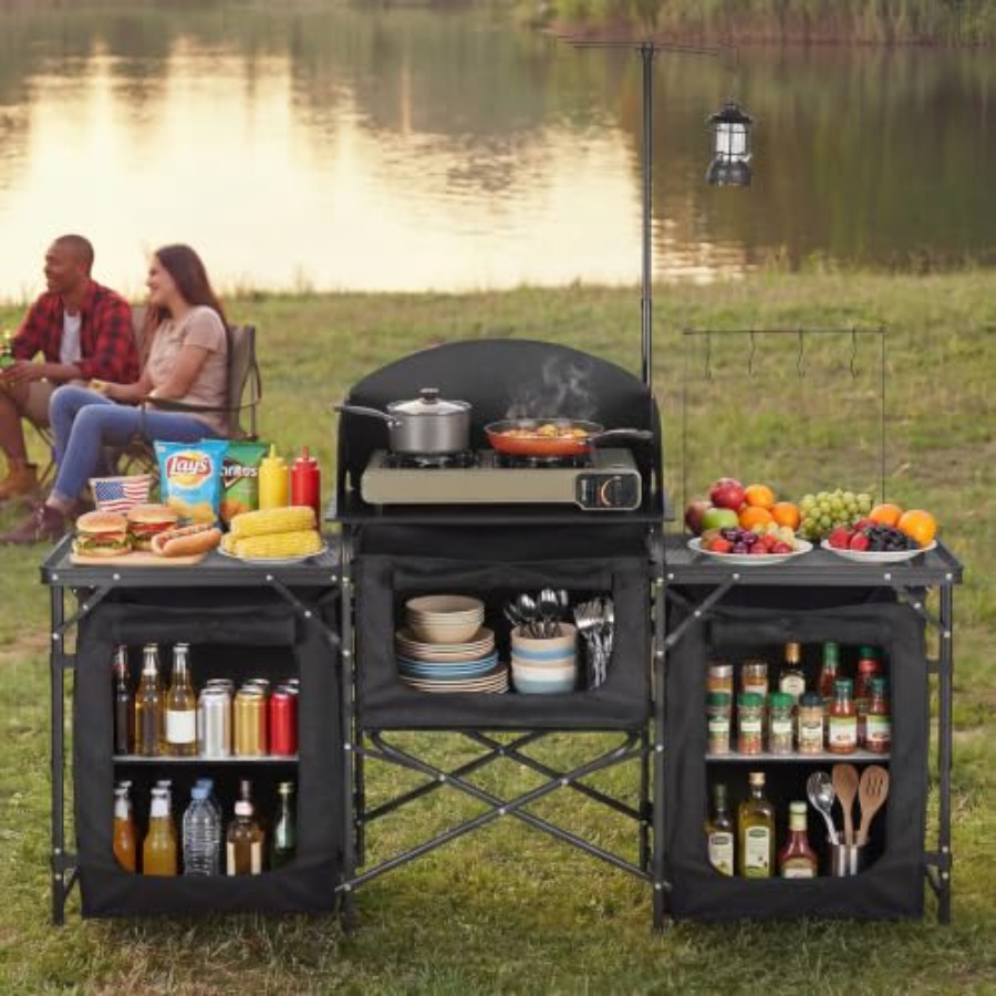 Folding Camping Table, Outdoor - Outdoor Camping Kitchen Setup review and price