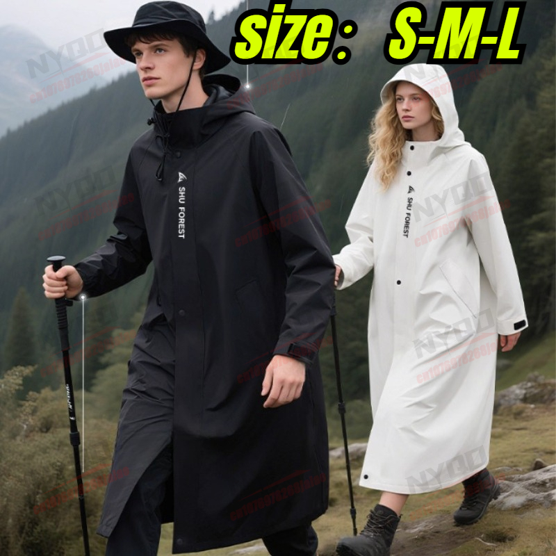 Women Long Raincoat Windproof  - Outdoor Camping Jacket review and price