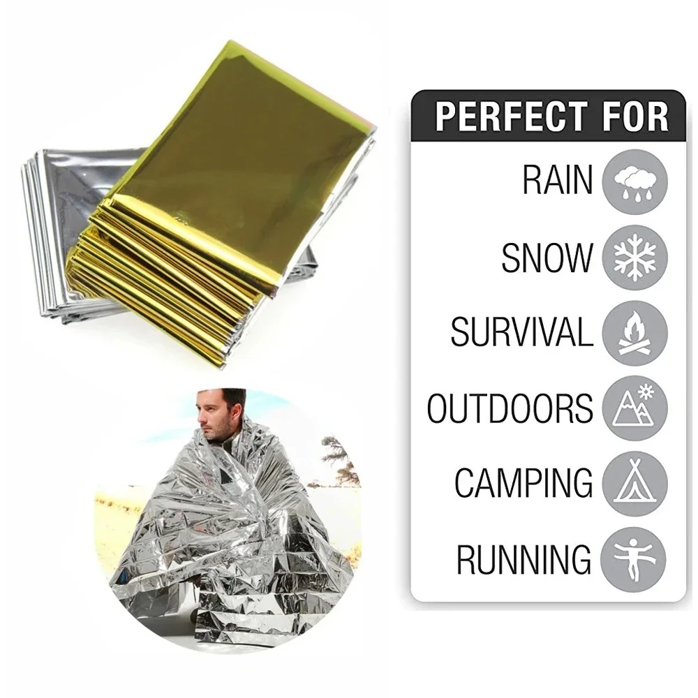 5Pcs Emergency Thermal Blanket - Outdoor Camping Mat Waterproof review and price