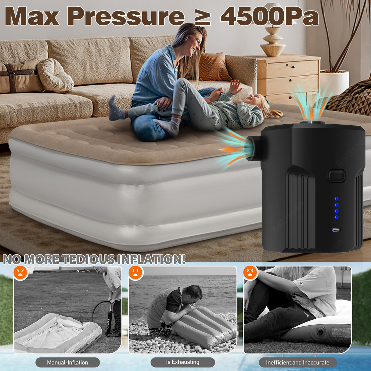 Portable Electric Air Pump for - Outdoor Camping Carpet review and price