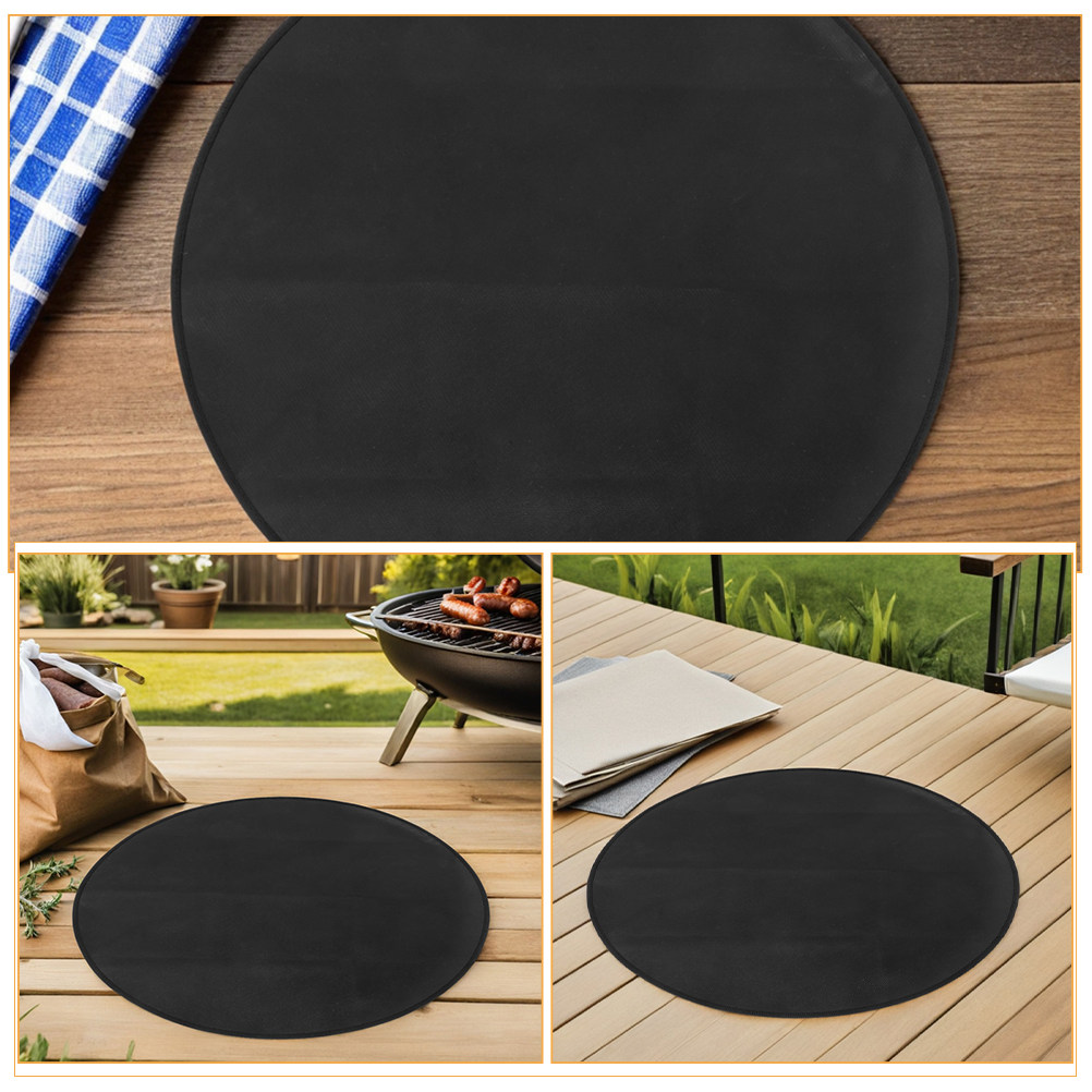 Round Fireproof Bbq Mat Heat R - Outdoor Camping Mat Waterproof review and price