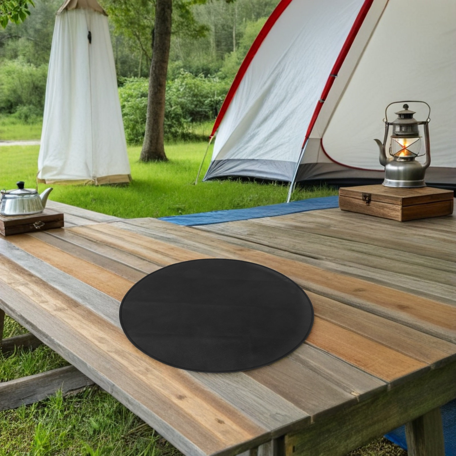 Round Fireproof Bbq Mat Heat R - Outdoor Camping Mat Waterproof review and price