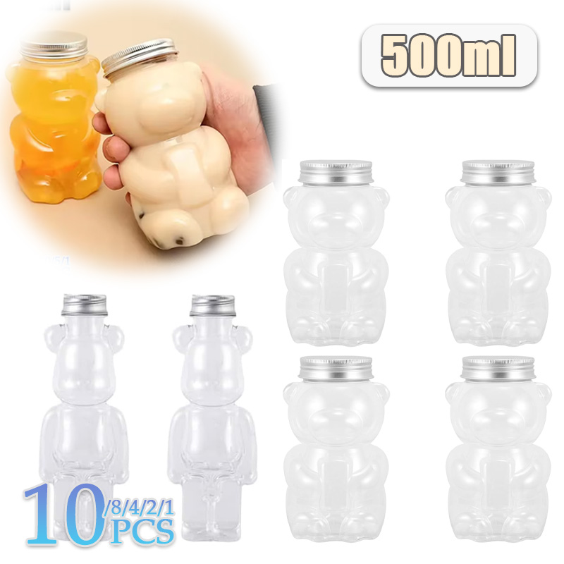 1/2/4/8/10PCS 500ml Transparen - Bear Canister review and price