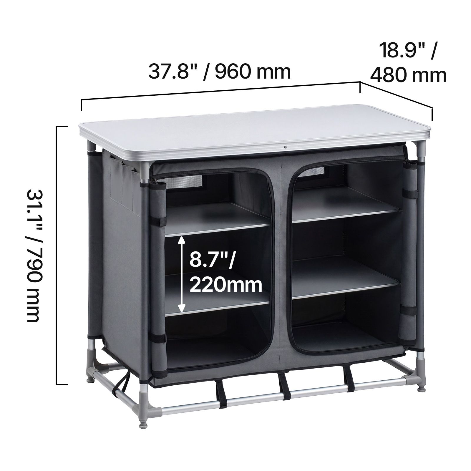 Camping Storage Cabinet, Outdo - Outdoor Camping Kitchen Setup review and price
