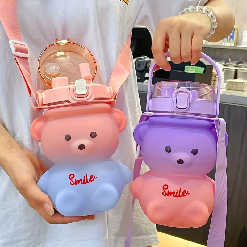 1pc Cute Bear Water Bottle BPA - Bear Canister review and price