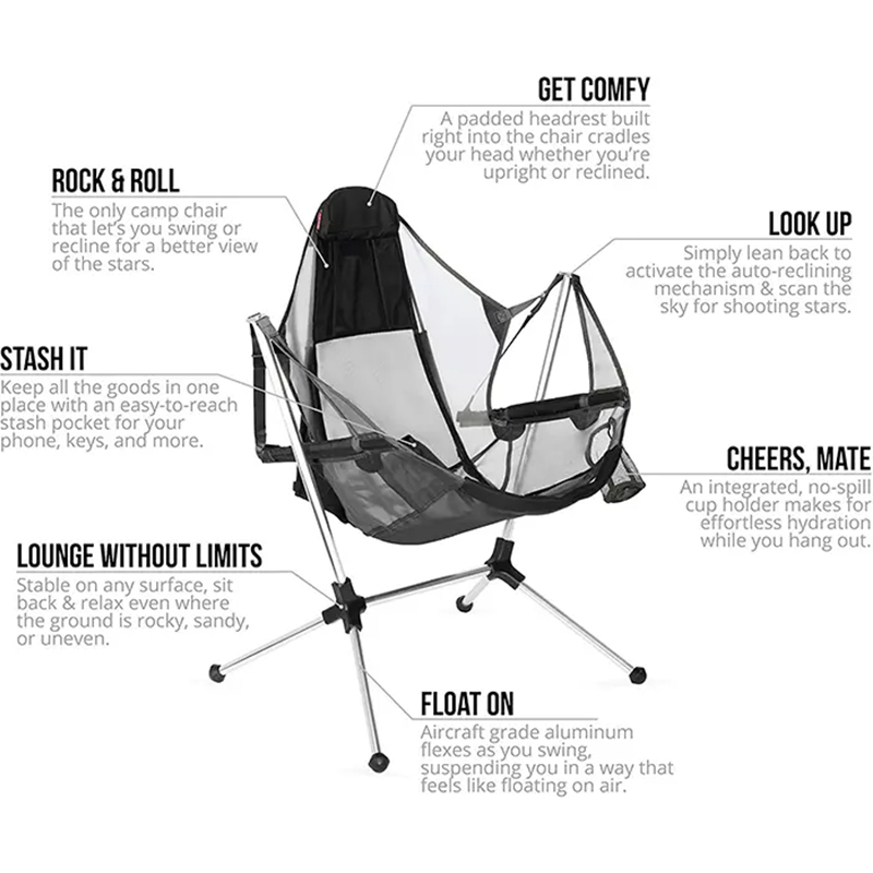 Portable Aluminum Beach Foldin - Outdoor Camping Rocking Chair review and price