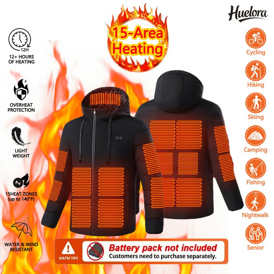 Huelora 11 Area Heated Jacket  - Outdoor Camping Jacket review and price