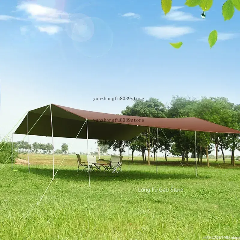 Without Poles 6*8m Large Canop - Outdoor Camping Tarp review and price