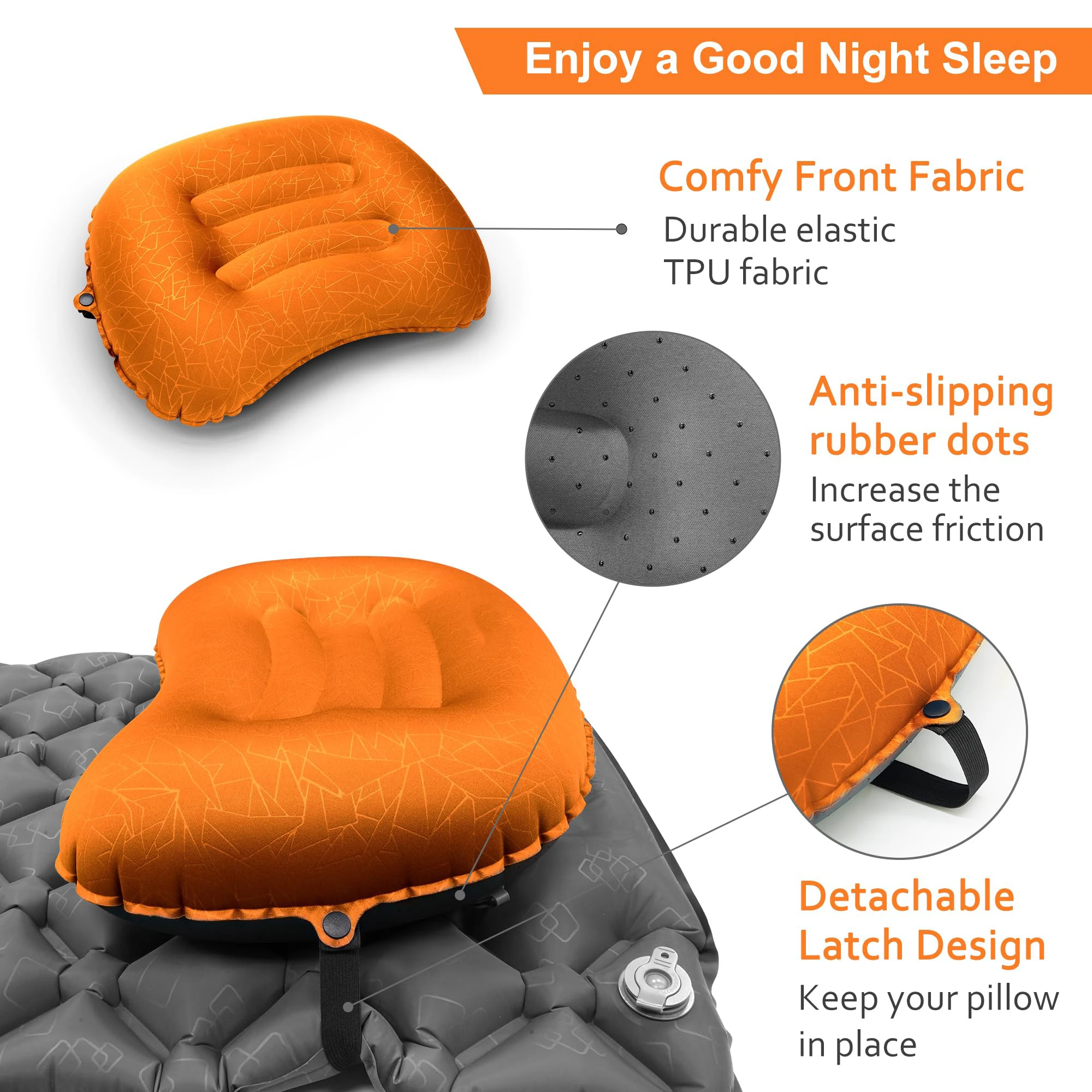 1PC Ultralight Inflatable Camp - Camp Pillow Compressible review and price