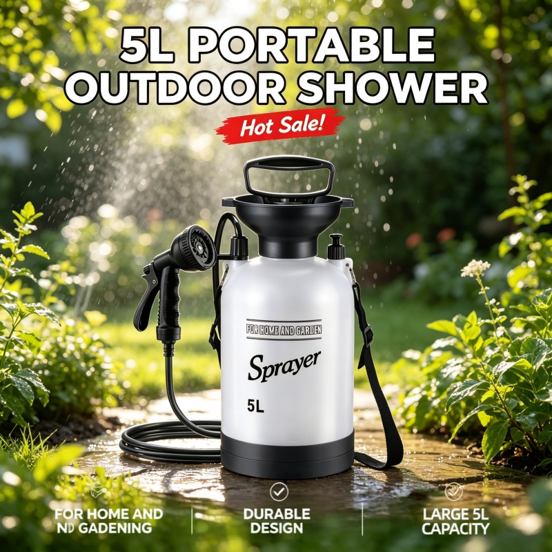 5L Portable Camping Shower Man - Outdoor Camping Carpet review and price