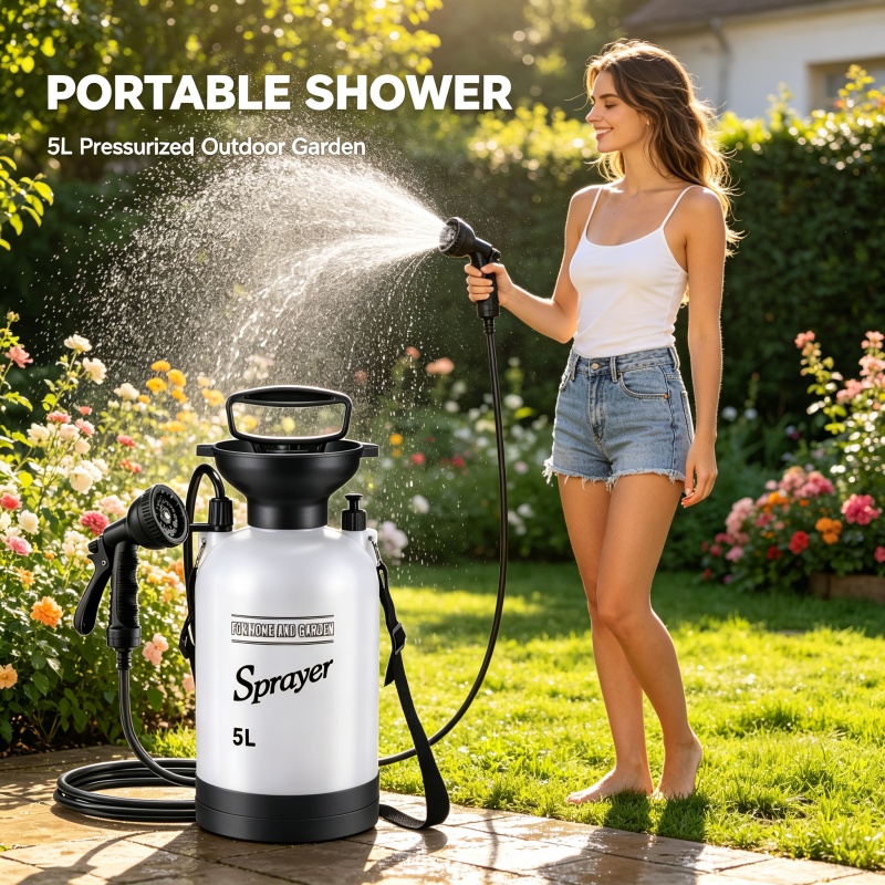 5L Portable Camping Shower Man - Outdoor Camping Carpet review and price