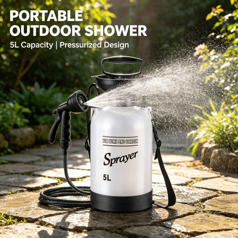 5L Portable Camping Shower Man - Outdoor Camping Carpet review and price